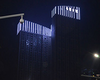 馬賽公館樓體亮化夜景實拍圖